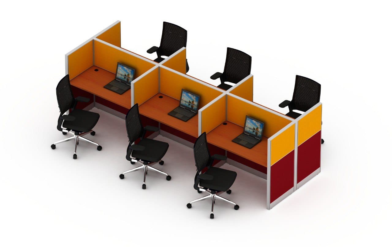 Workstation 6 staff Berhadapan